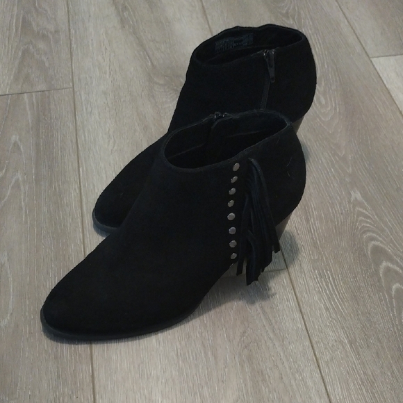 Black Suede Ankle Boots - Picture 4 of 13